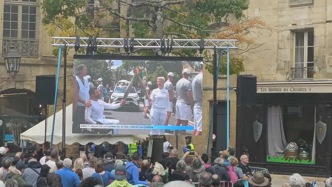 Mathieu Bosredon a porté la flamme olympique le 22 mai dernier à Sarlat