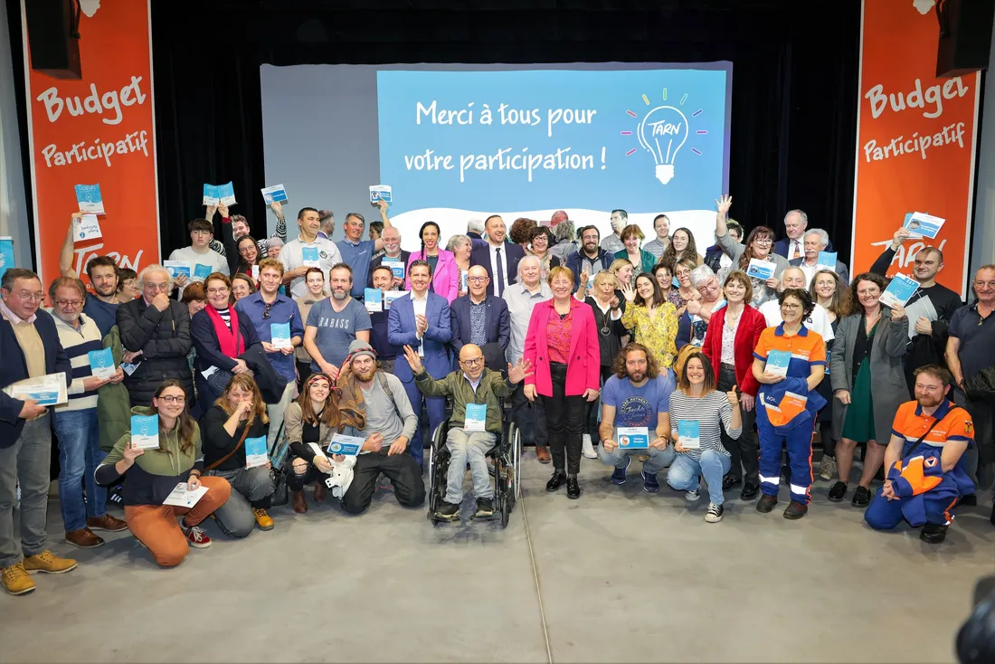 Les lauréats de la deuxième édition du budget participatif du Tarn en mars 2023