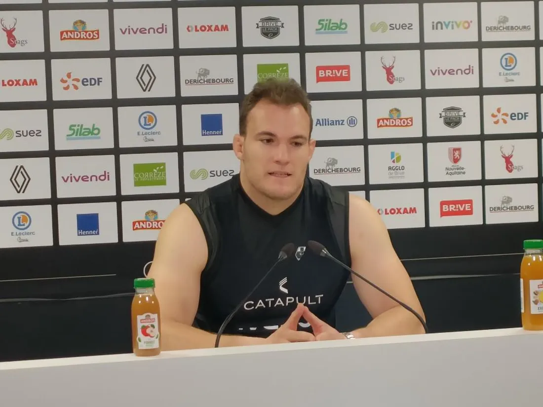 Le deuxième ligne du CAB, Asier Usarraga.