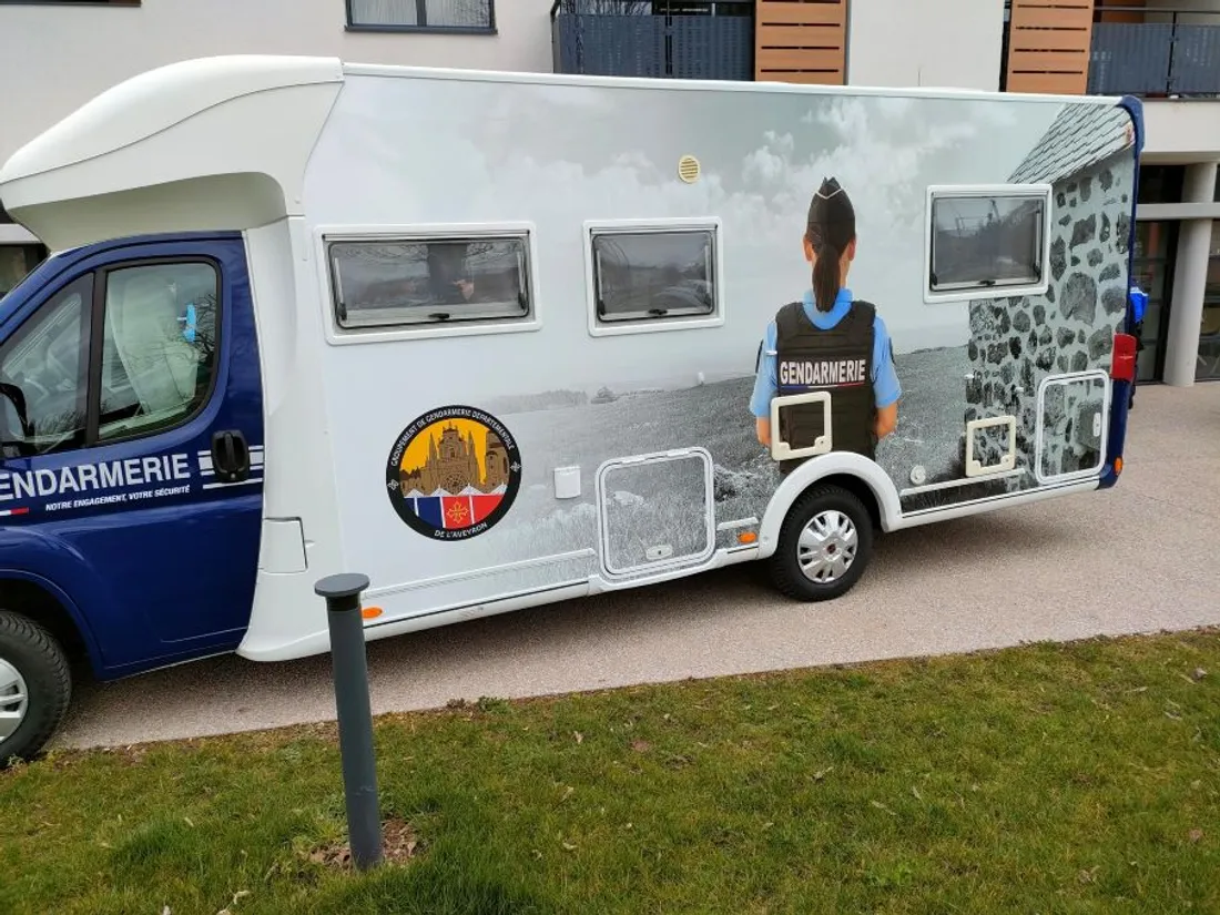 Le camping-car de la gendarmerie de l'Aveyron