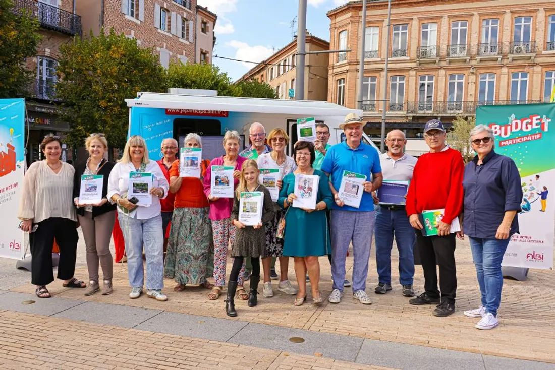 La caravane du budget participatif à Albi (Tarn).
