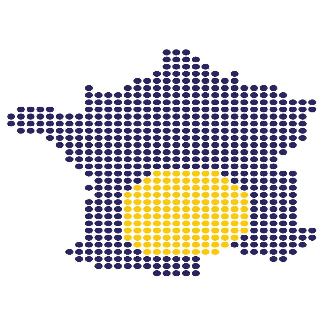 Carte de france nouvelles couleurs