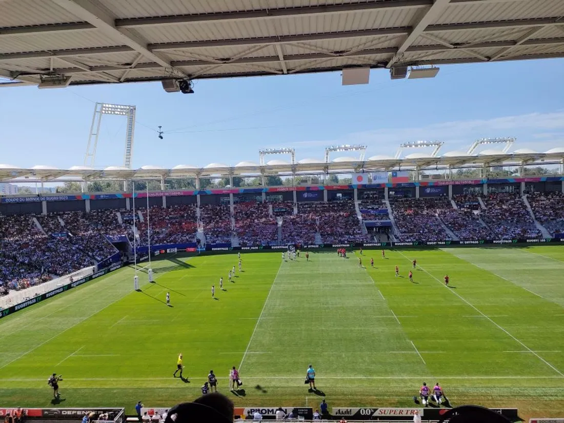 Le match Japon - Chili au stadium de Toulouse le 10 septembre 2023.