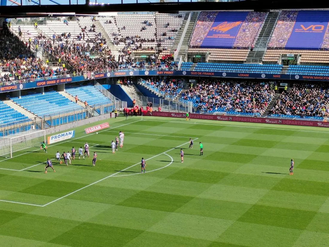 Le match Montpellier - Clermont Foot en mars 2023