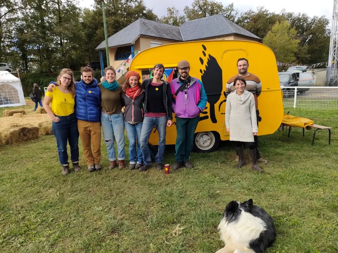 Des membres de la Confédération Paysanne en Aveyron.