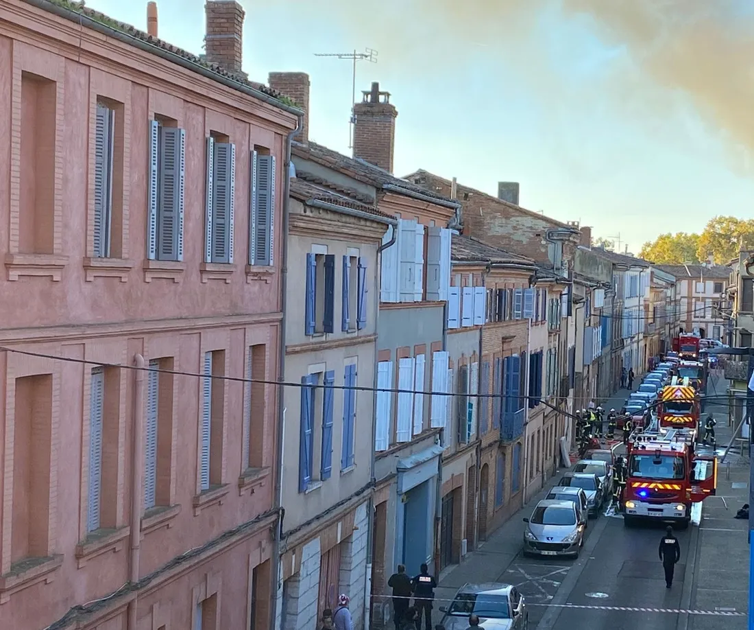Incendie à Montauban dans le quartier Villenouvelle