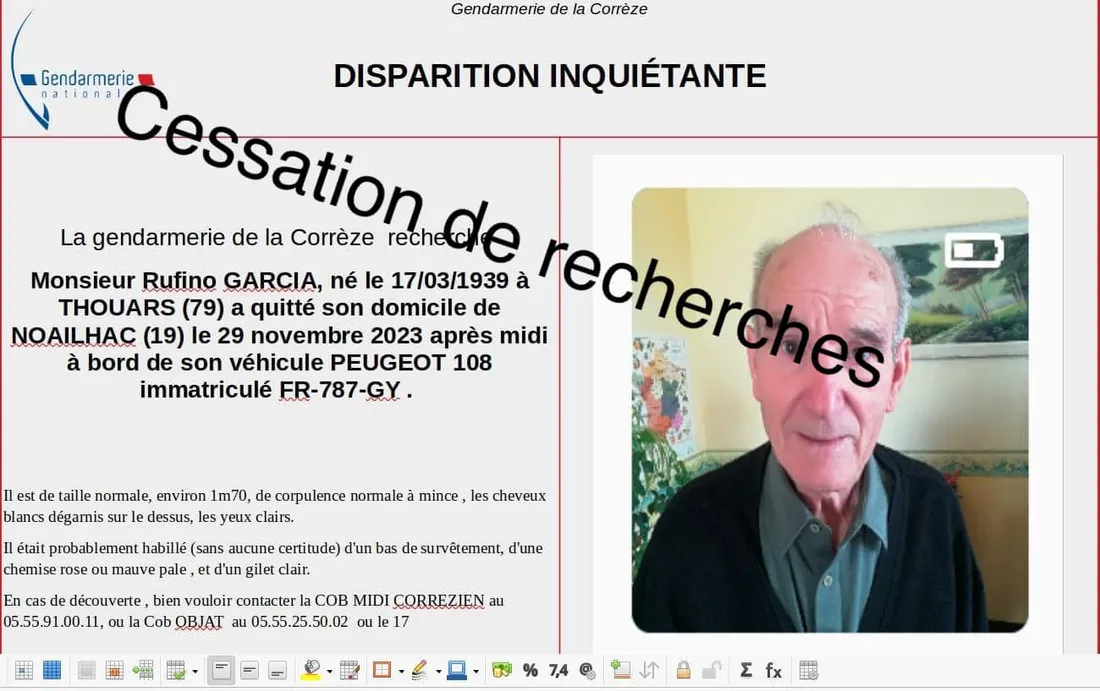 Disparition Noailhac