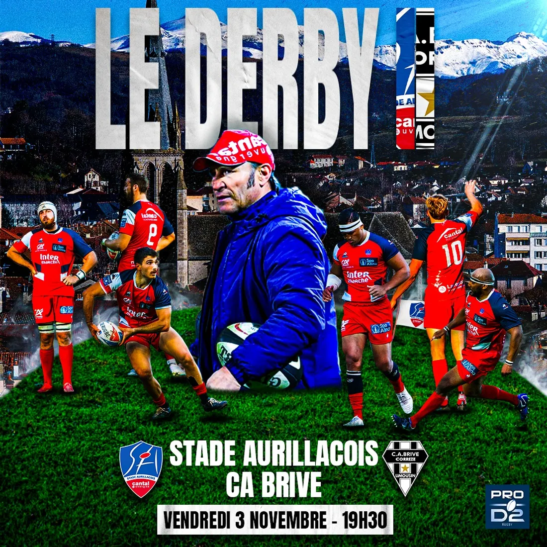 Derby entre le Stade Aurillacois et le CA Brive