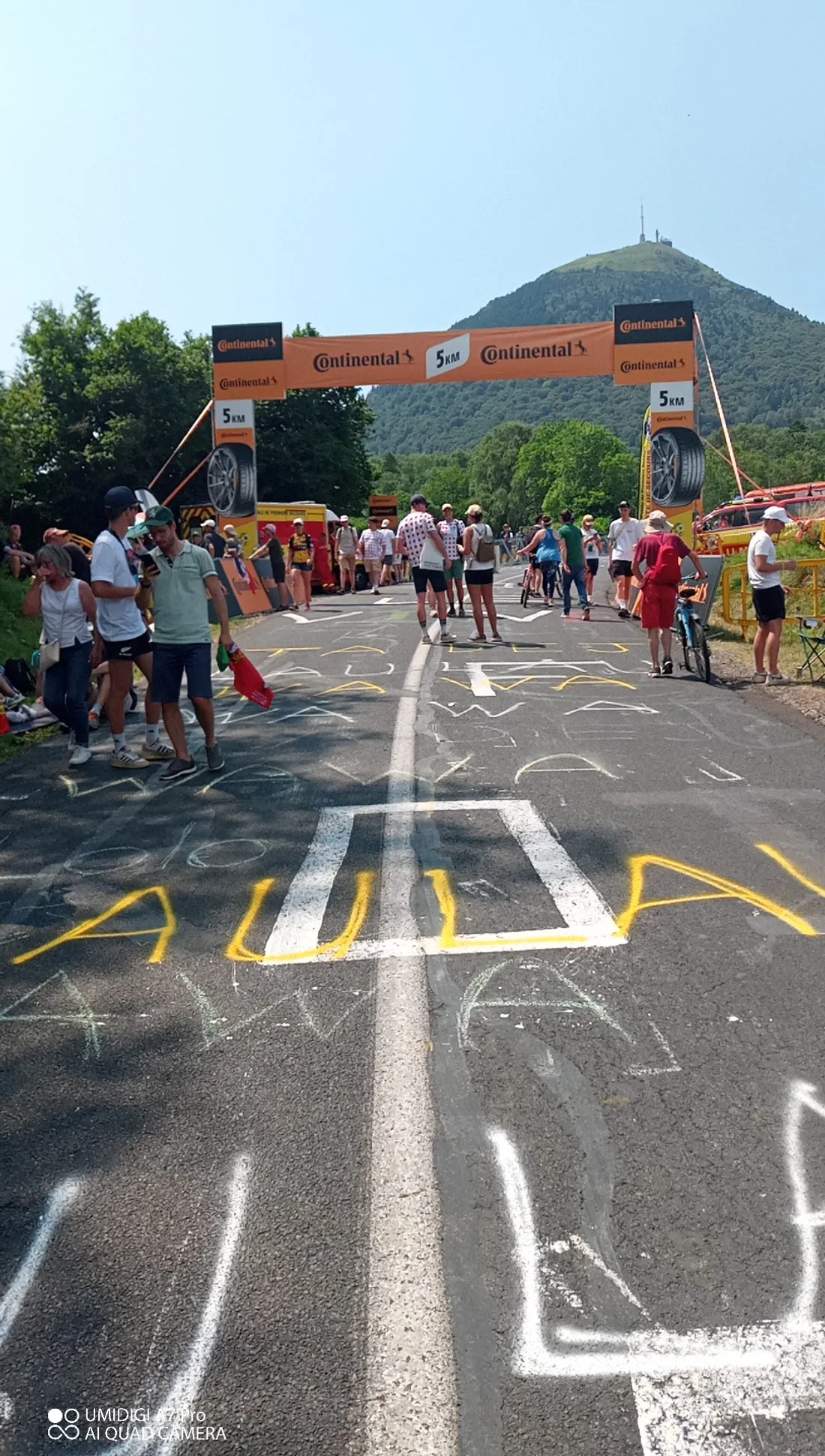 ligne 5km ascension Puy-de-Dôme