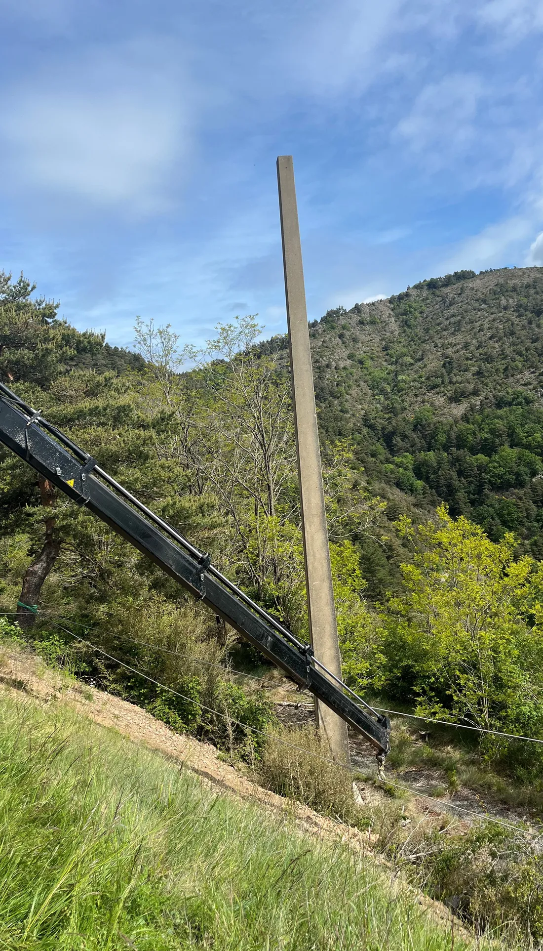 Un chantier Enedis pour protéger les rapaces.