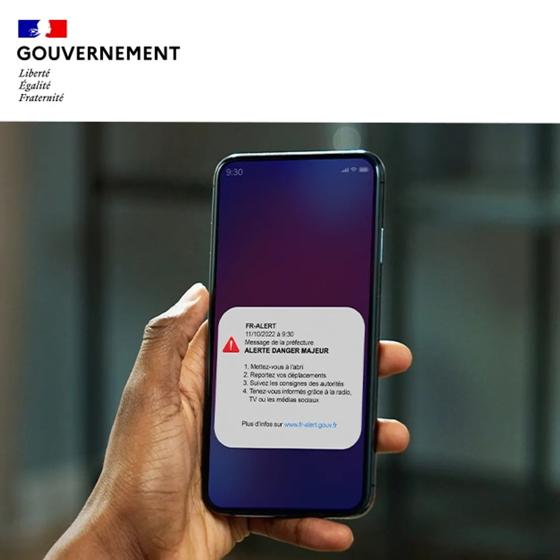 Le dispositif FR-Alert (illustration)