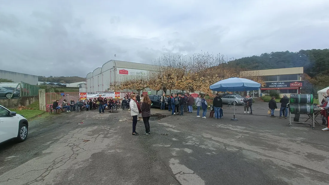 L'usine Rougié bloquée par les salariés