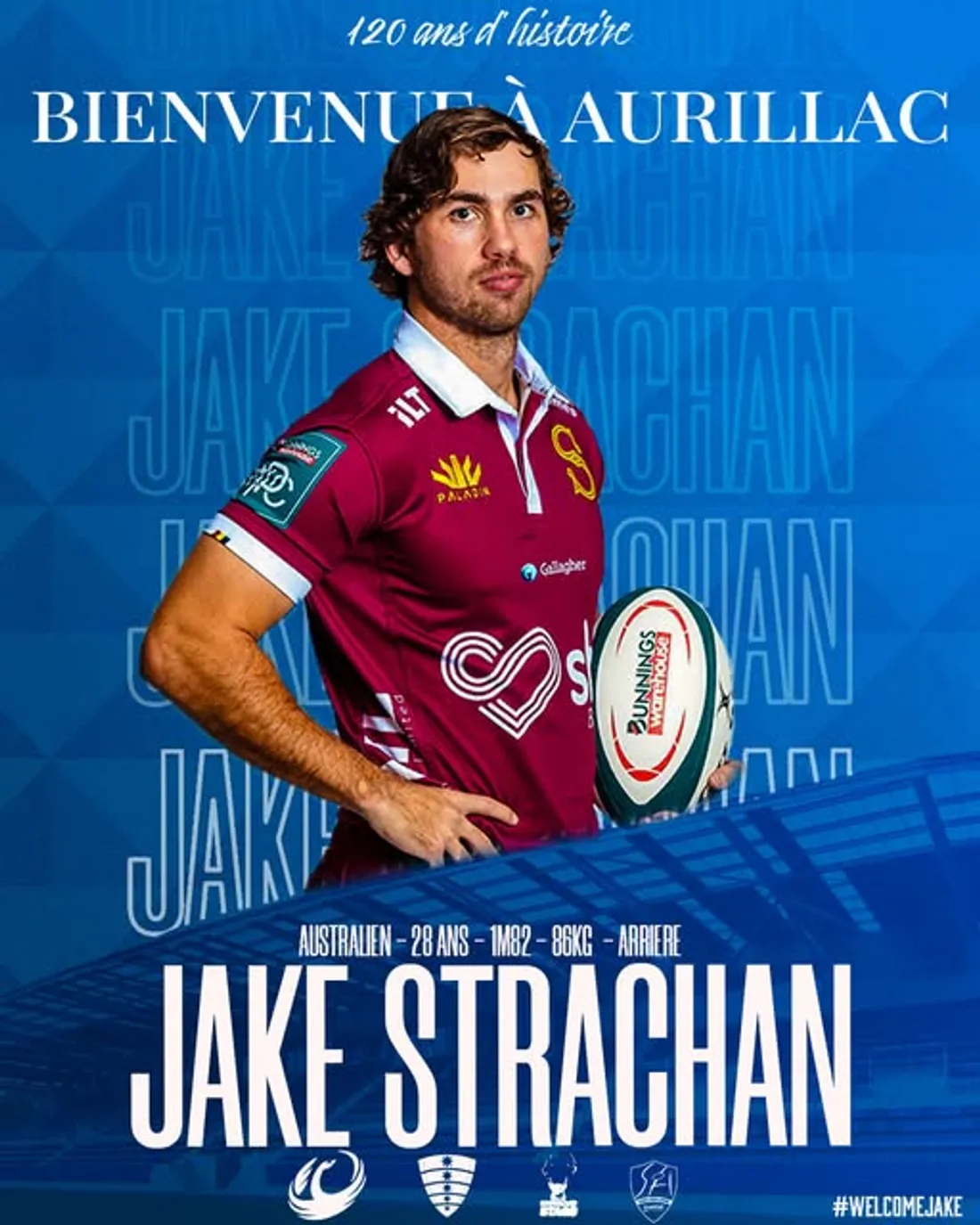 Jake Strachan, joker médical du Stade Aurillacois 
