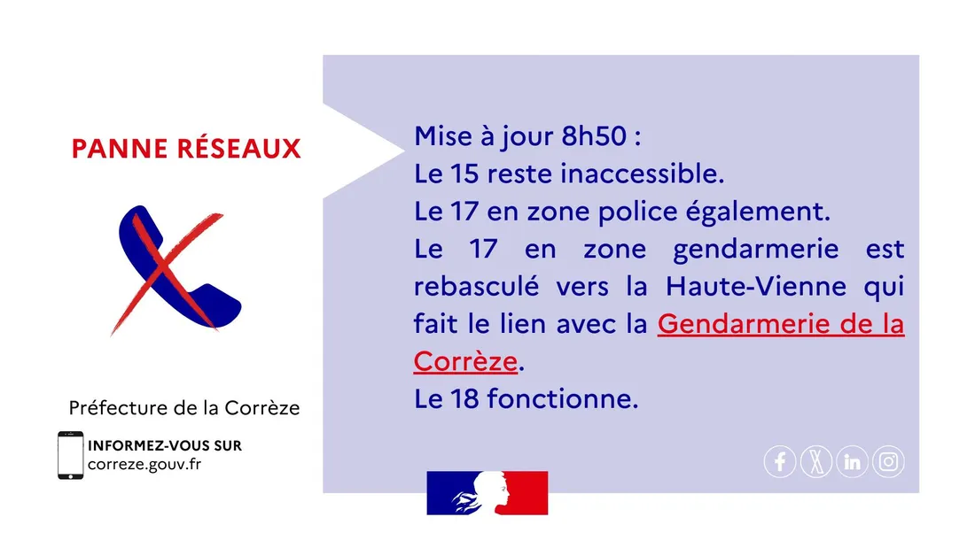 L'alerte de la Préfecture  est relayé sur les réseaux sociaux