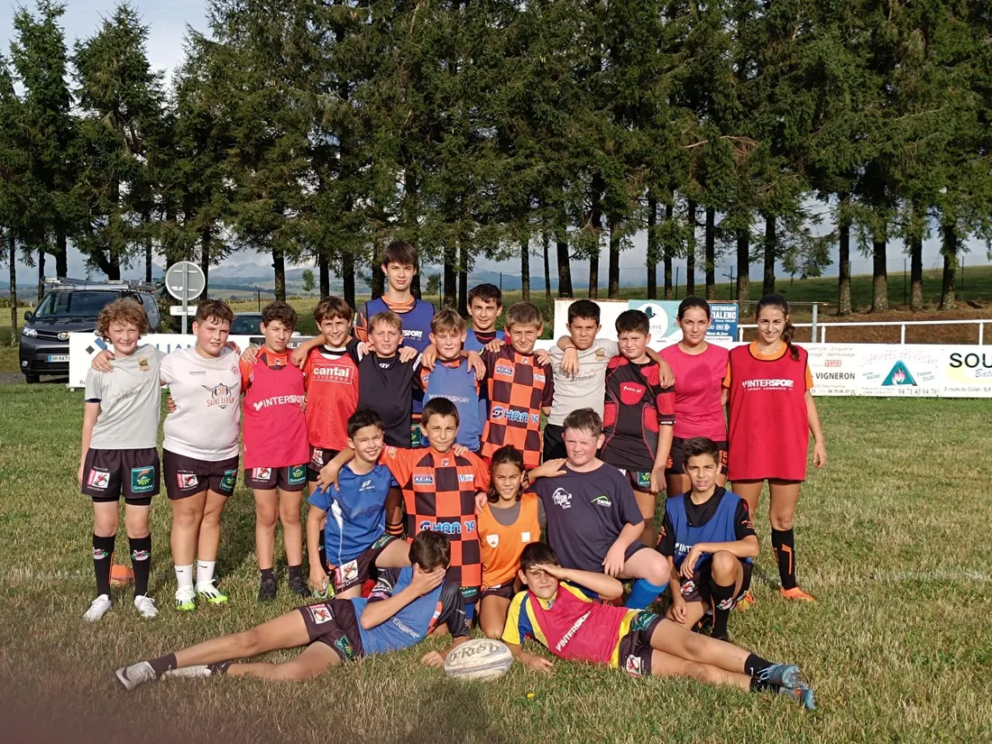  Les U14 de St Cernin à l'entrainement