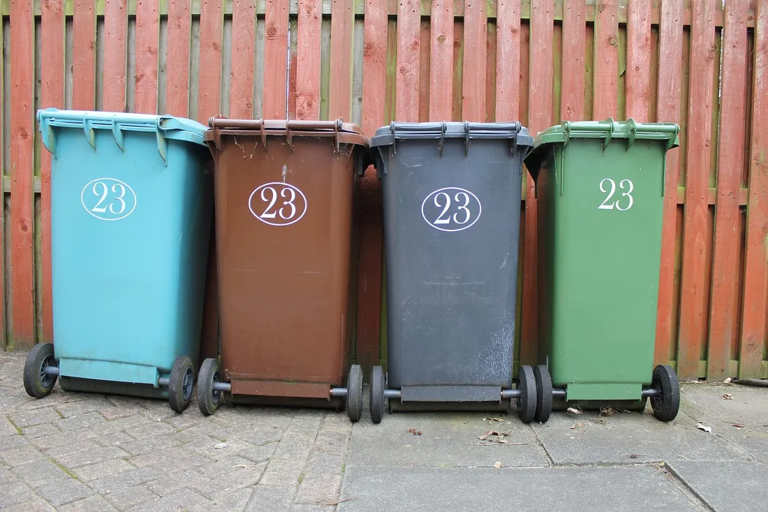 Des poubelles (illustration)