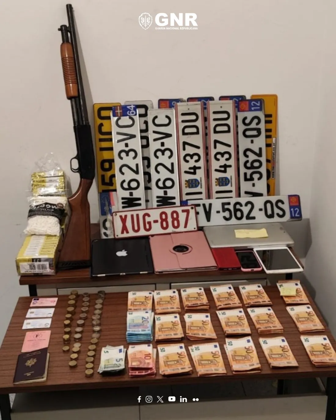 Le matériel découvert dans le véhicule de Cédric Prizzon.