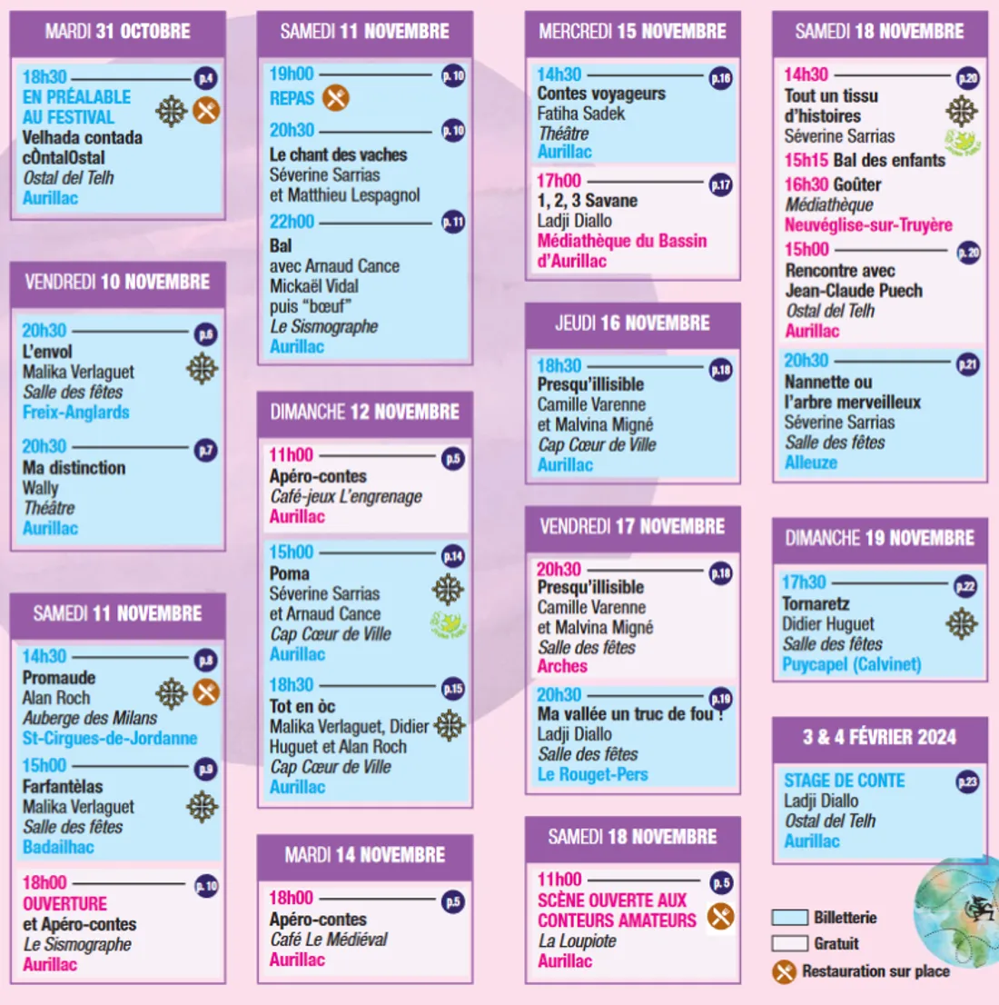 Le programme complet des Rapatonadas 2023
