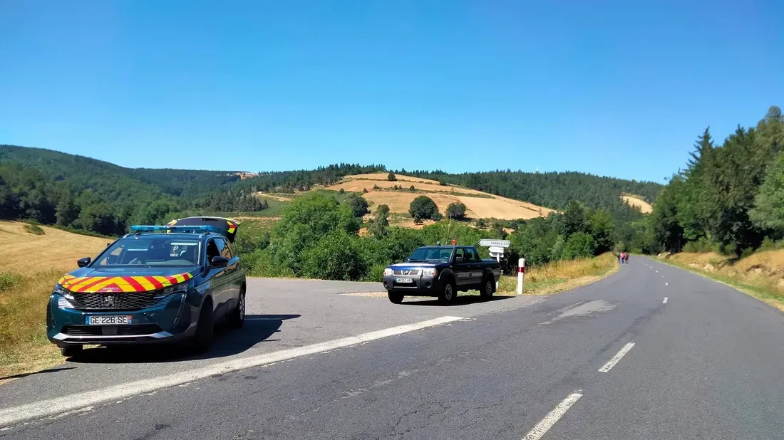 Les gendarmes lors des contrôles aux abords de la rave-party en juillet dernier