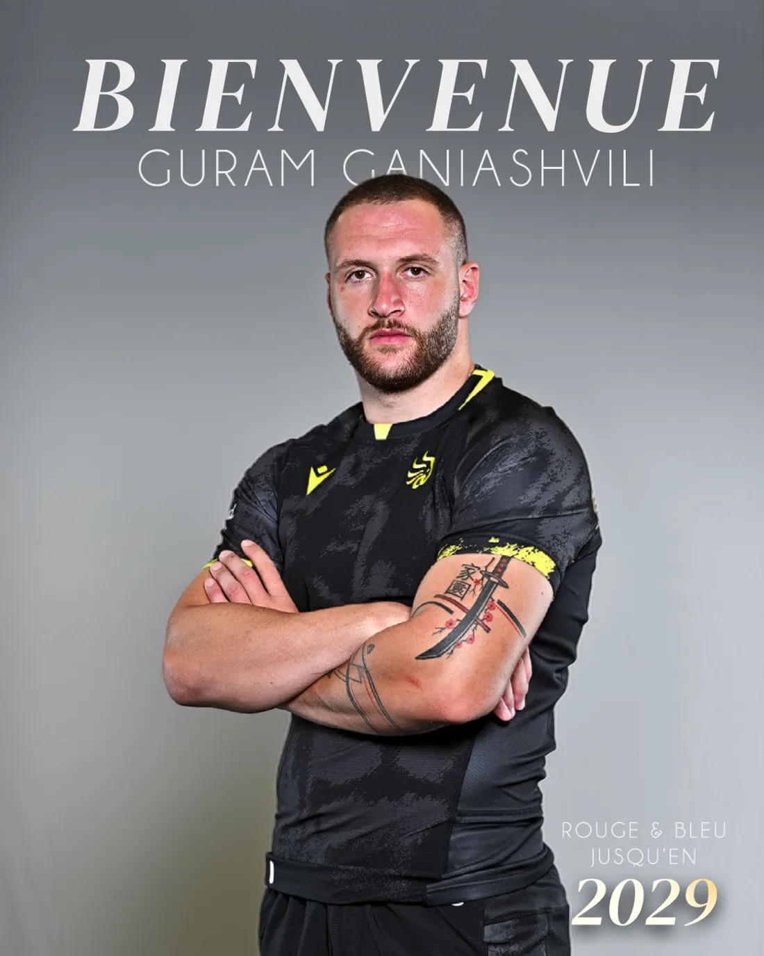 Le deuxième ligne georgien Guram Ganiashvili