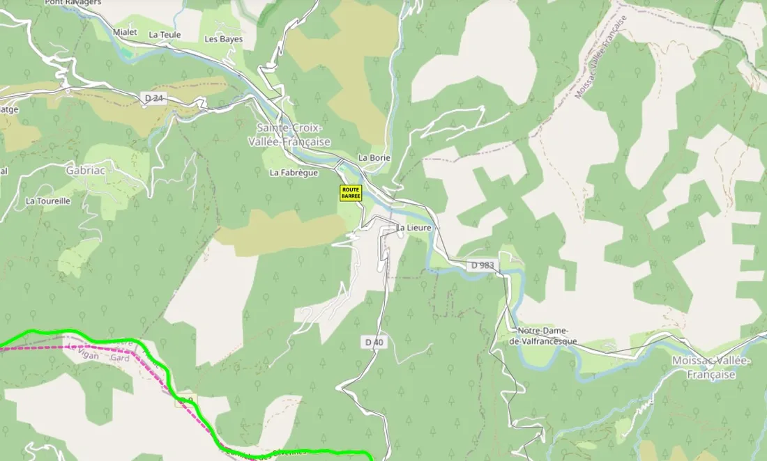 Les conditions de circulation sur inforoute48
