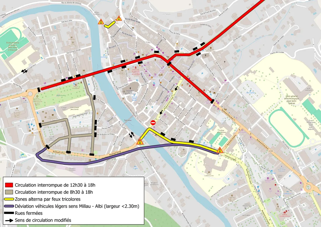 Les perturbations liées à la Route d'Occitanie