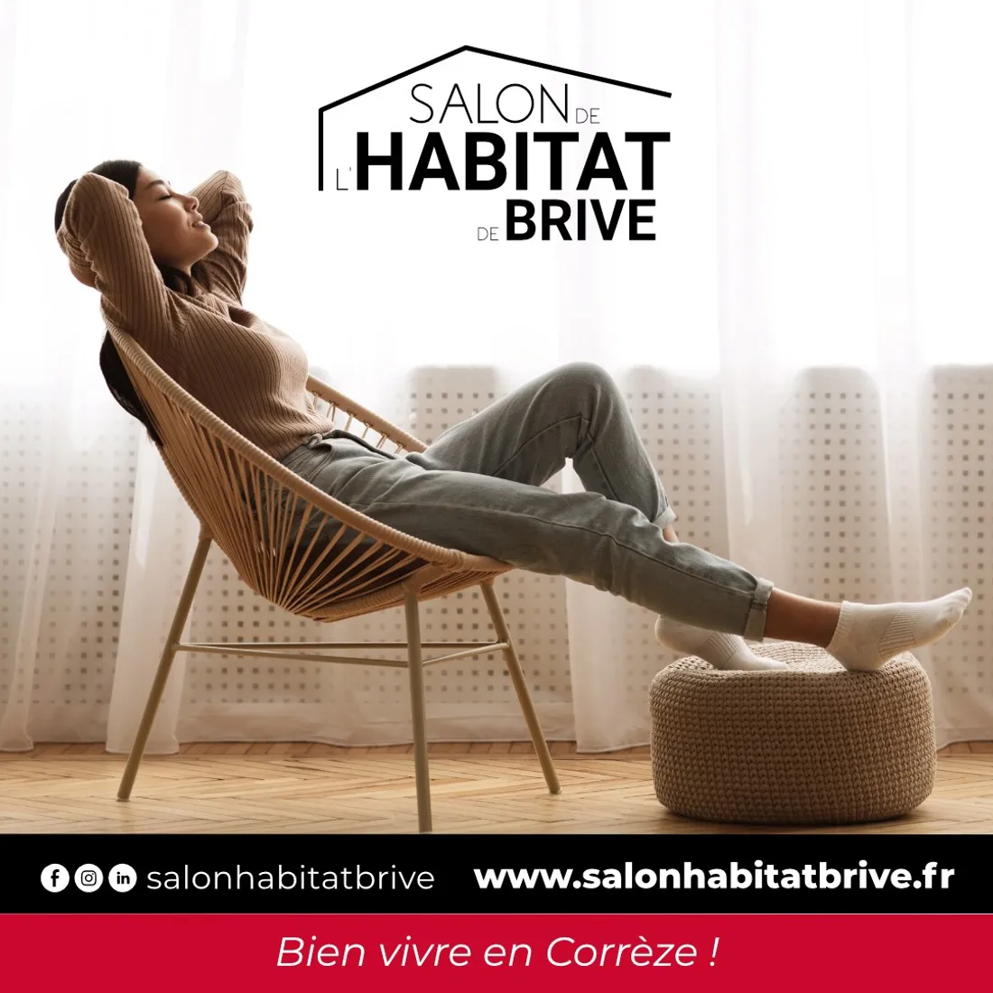 Affiche pour le salon de l'habitat à brive (Corrèze)