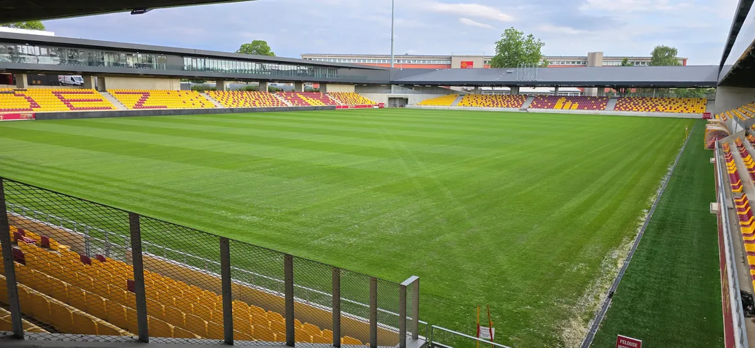 Le stade Paul-Lignon à Rodez (Aveyron)