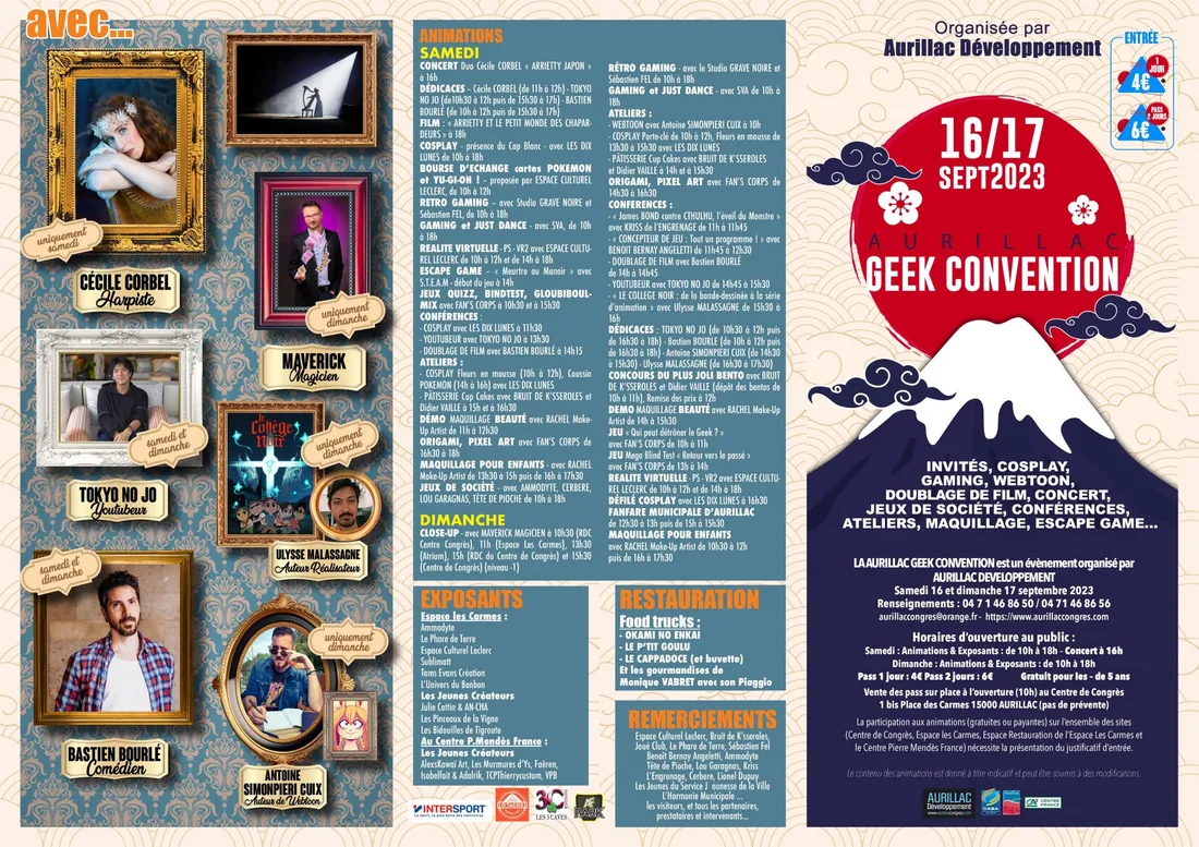 Programme Geek Convention 2023