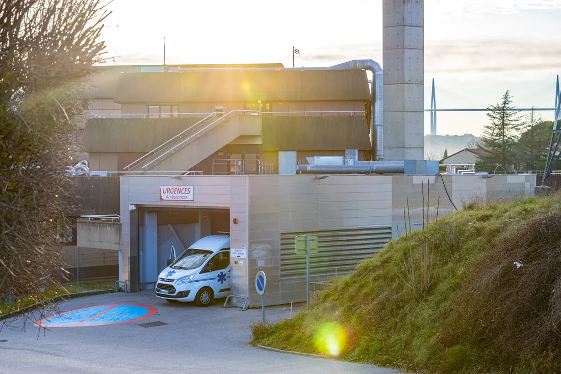 Les urgences de l'hôpital de Millau (Aveyron).