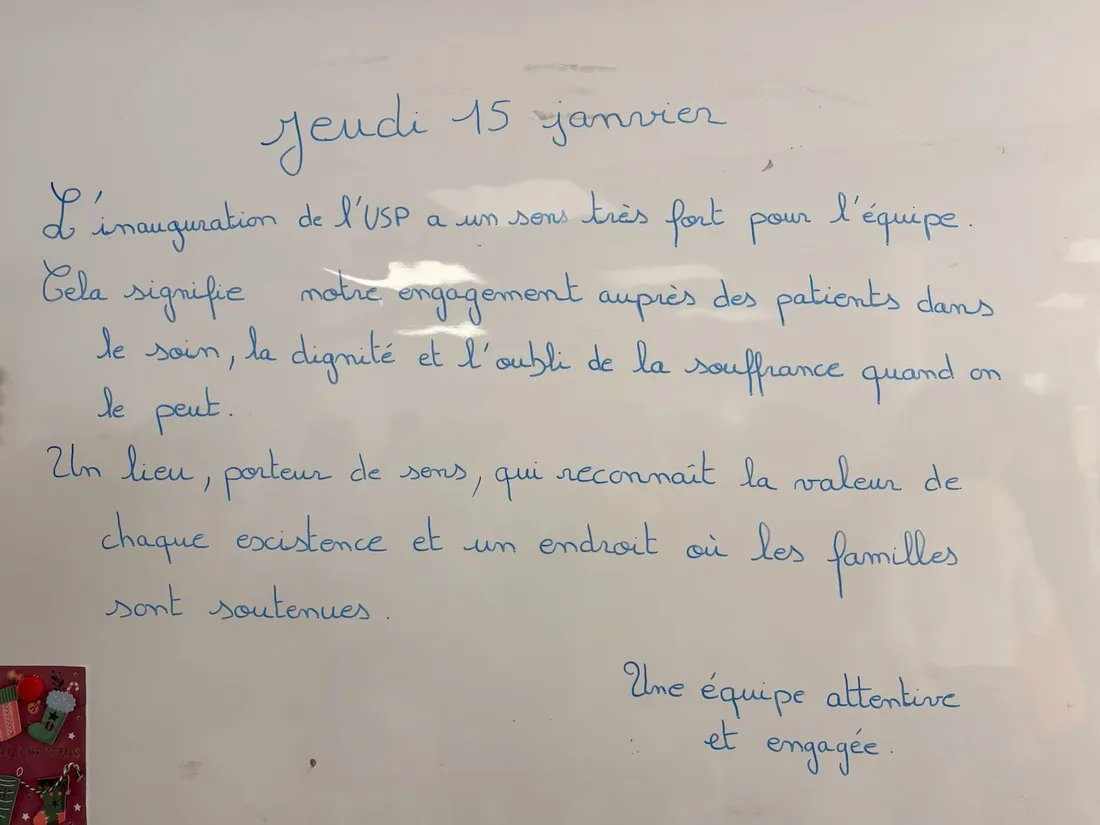 Inauguration de l'unité de soins palliatifs à l'hôpital de Brive (Corrèze).