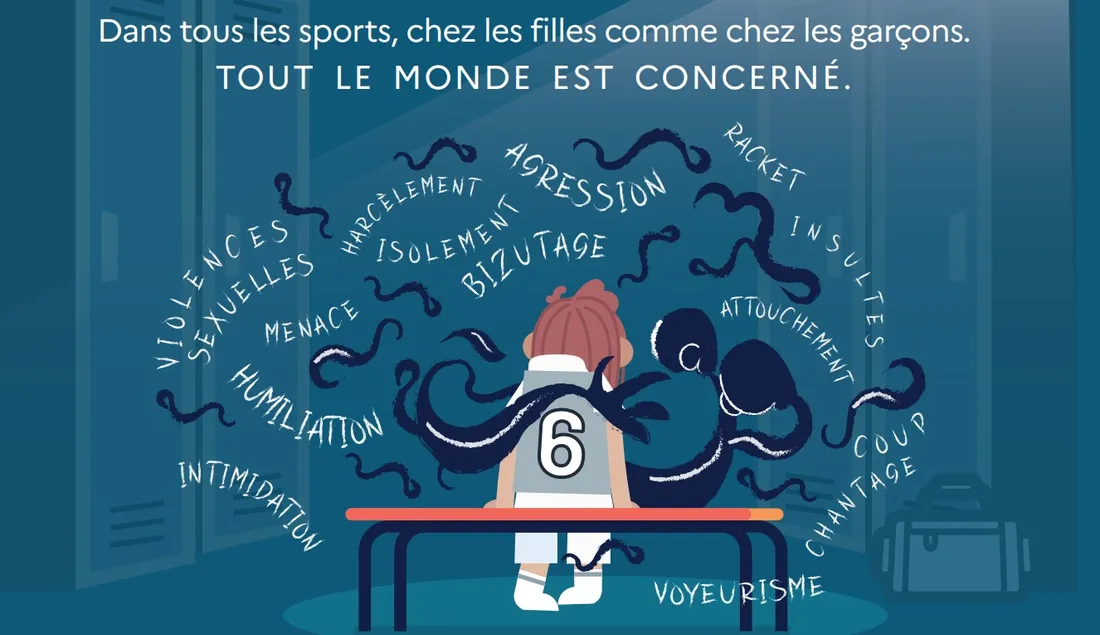 Une affiche sera bientôt placée dans tous les lieux sportifs