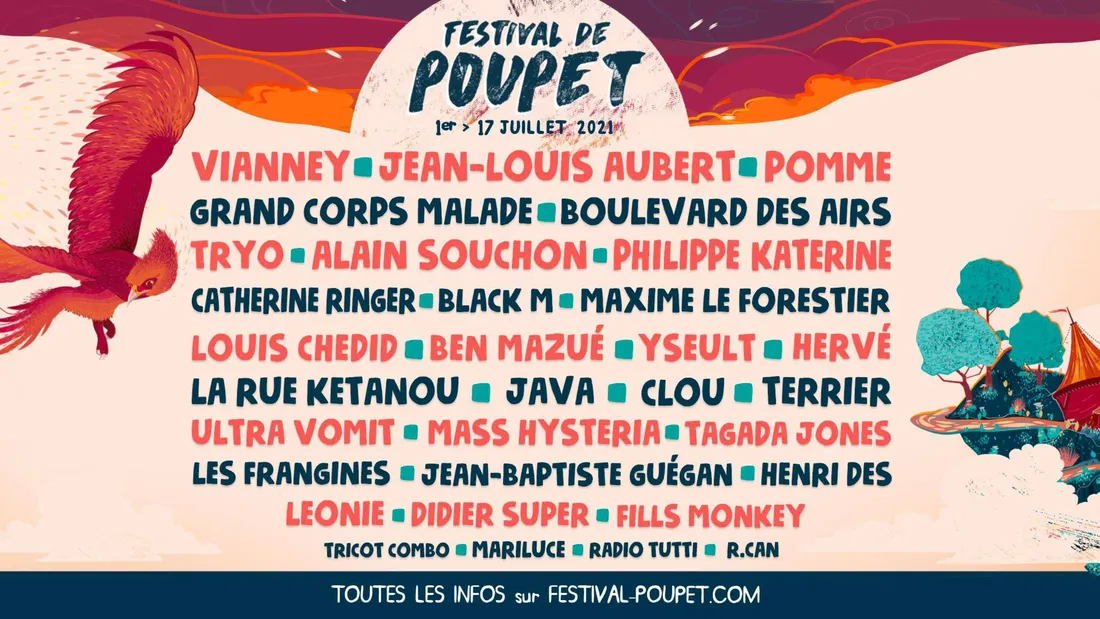 La programmation du festival de Poupet