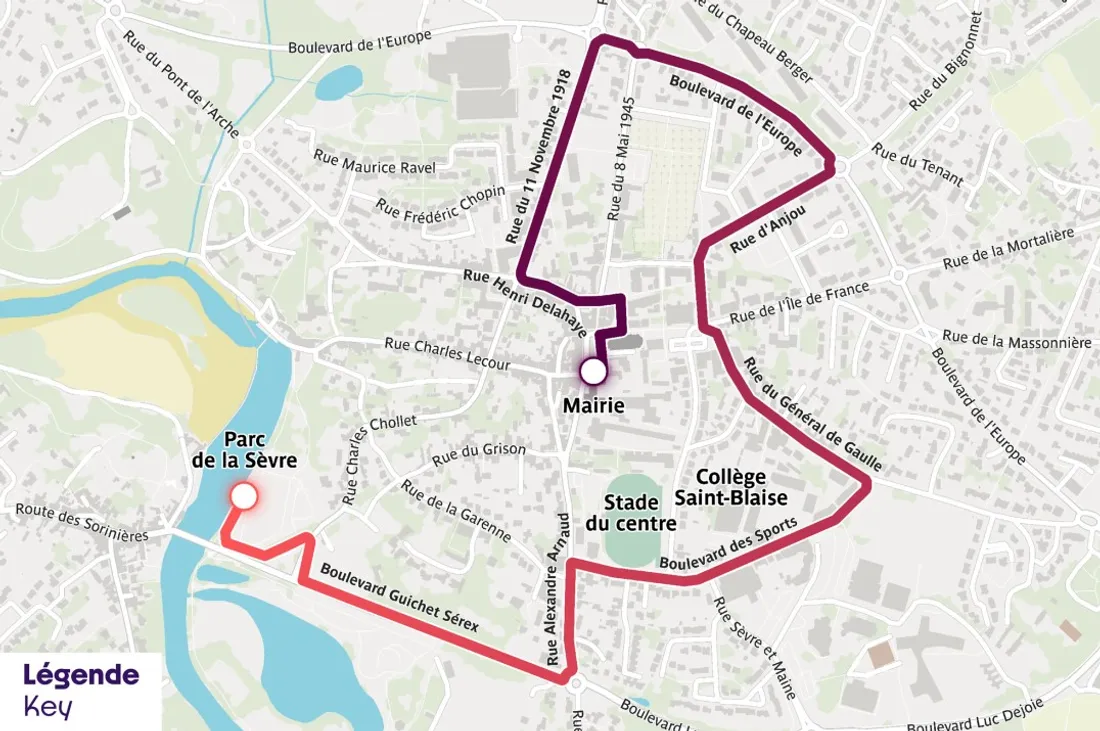 Le parcours de la flamme olympique à Vertou