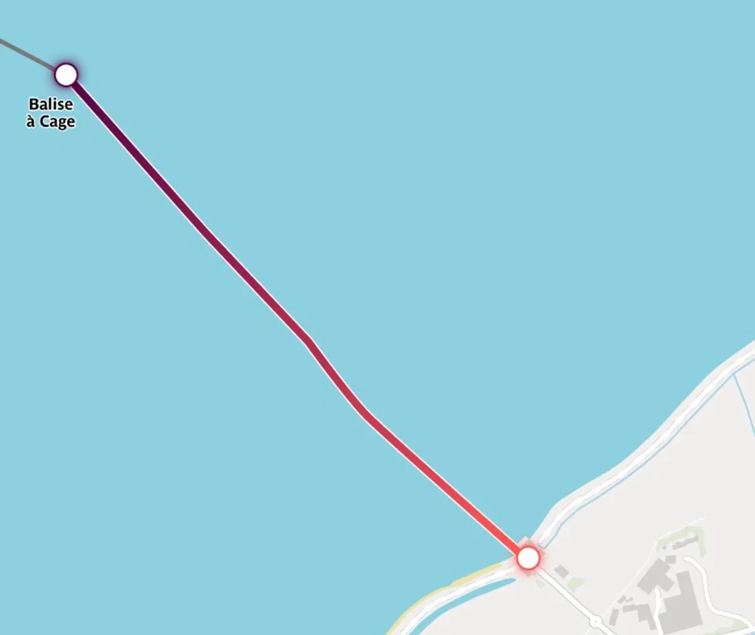 Le parcours de la flamme olympique au Passage du Gois