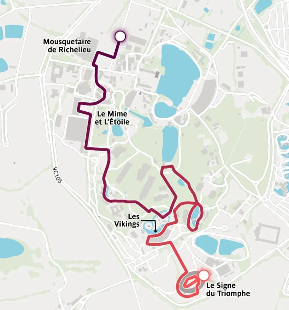 Le parcours de la flamme olympique au Puy du Fou