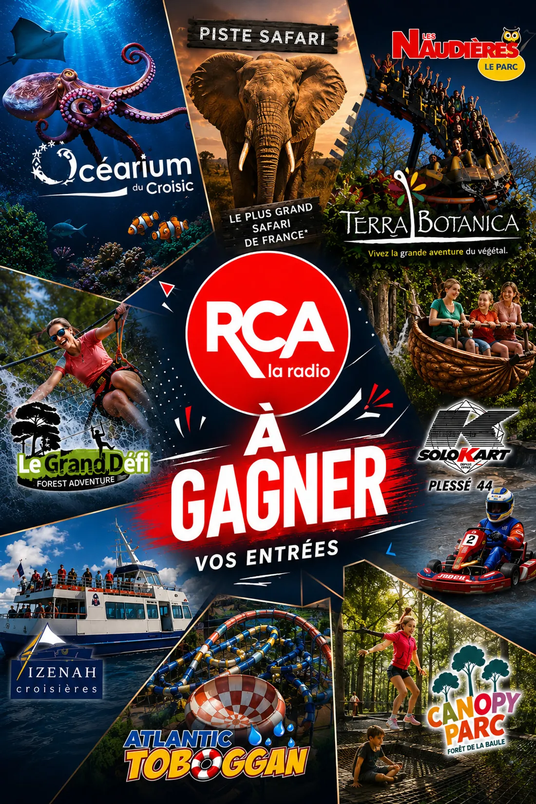 RCA VOUS OFFRE VOS PLACES POUR LE PARC DE VOTRE CHOIX 