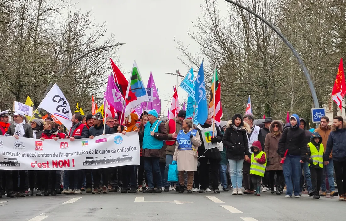 Une manifestation à Saint-Nazaire, archives