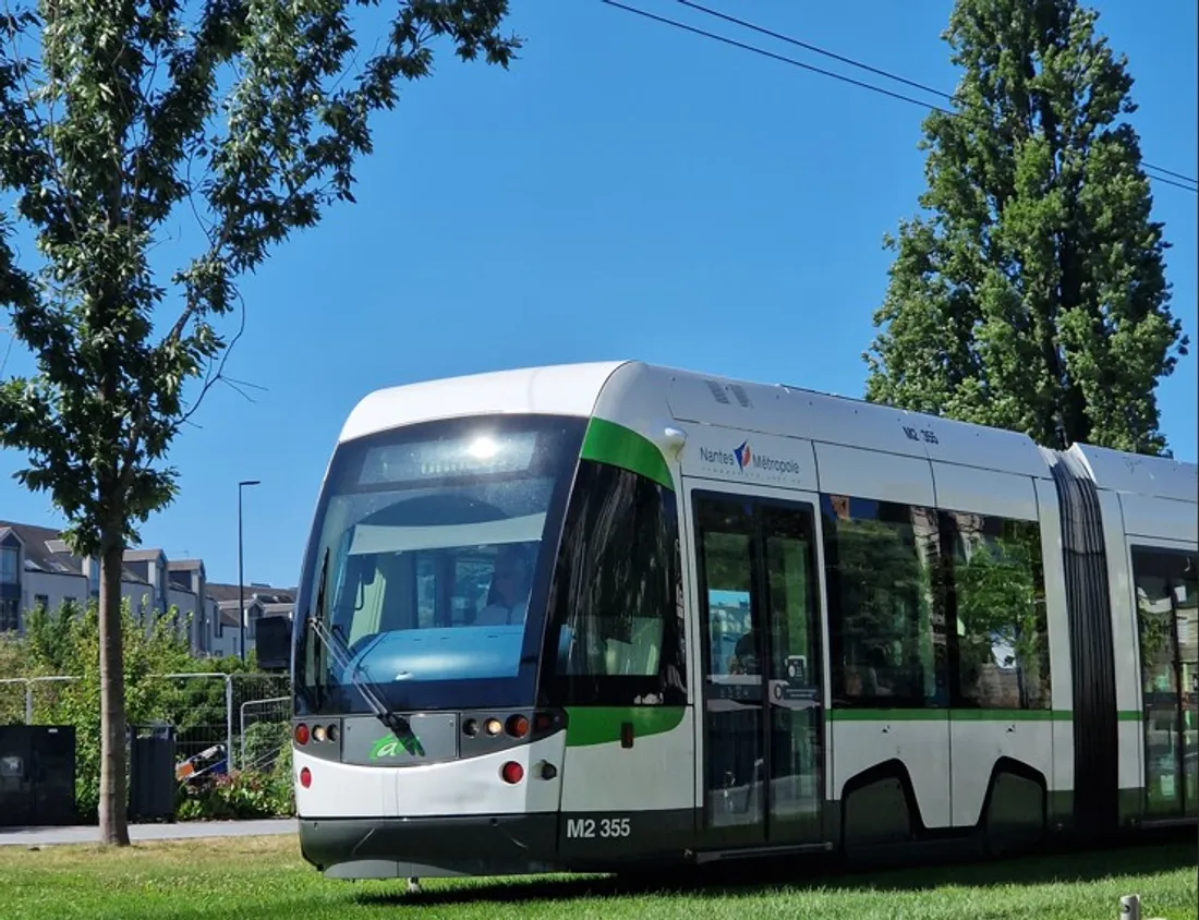 Un tramway à Nantes, archives