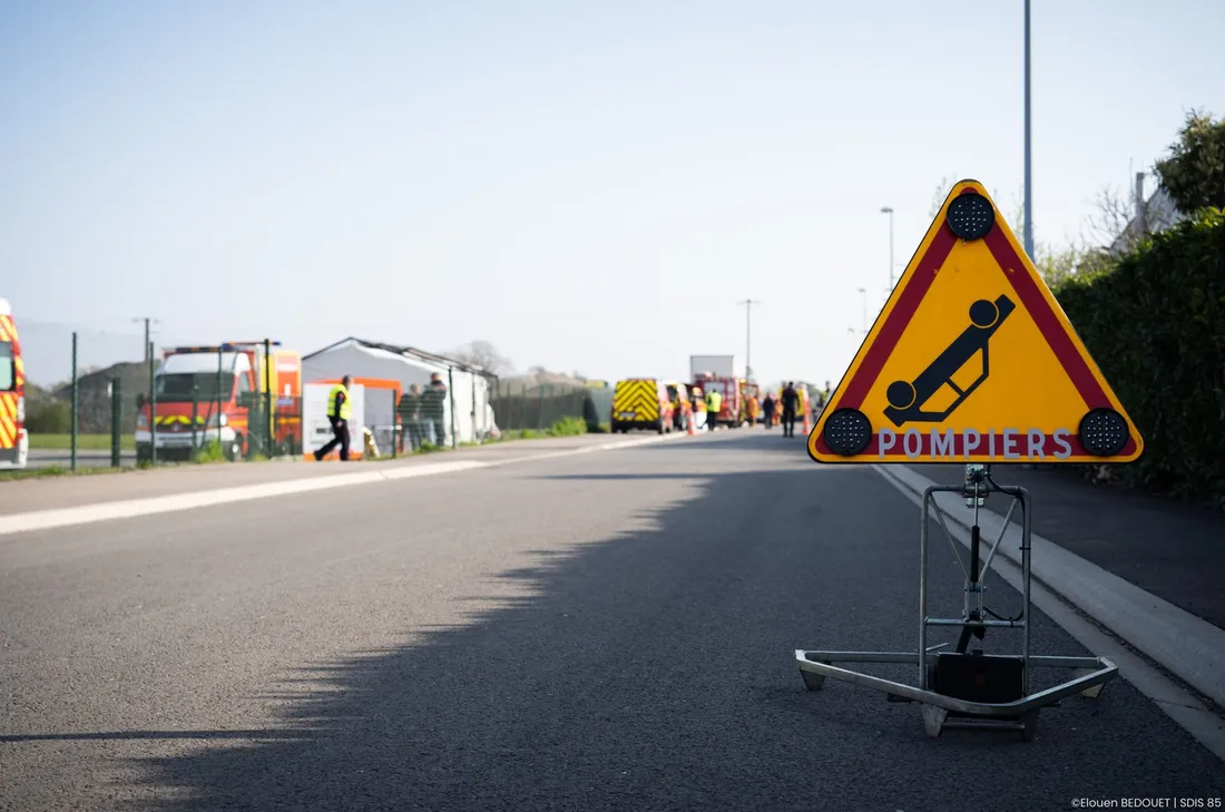 Les pompiers en intervention, illustration