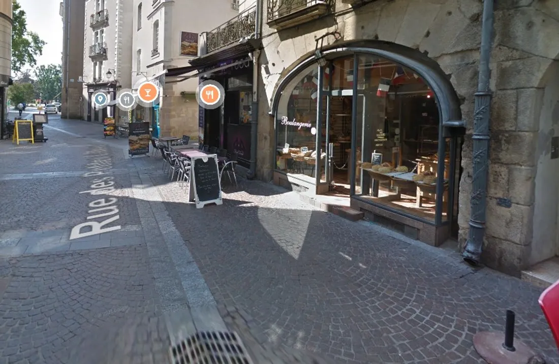 La rue des échevins à Nantes, capture d'écran