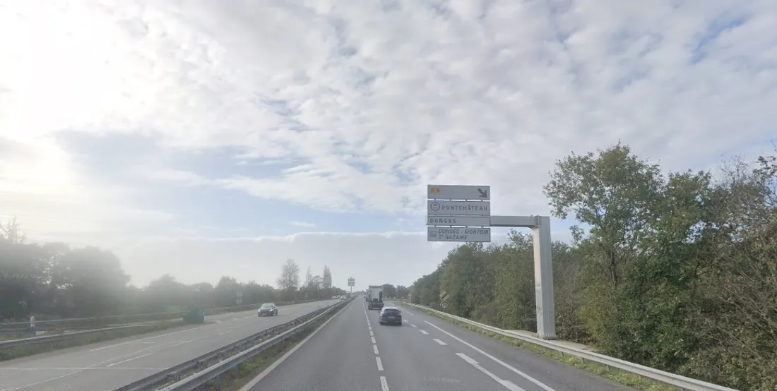La N171 à l'échangeur des Six Croix, capture d'écran