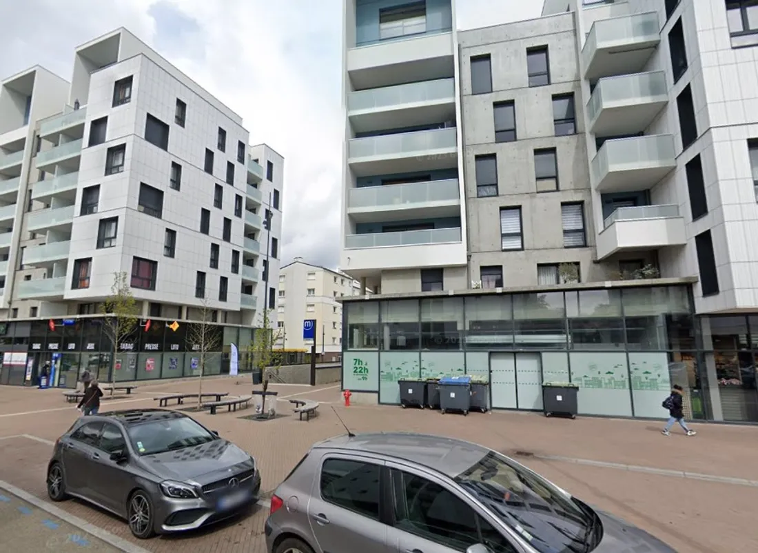 La rue Ferdinand de Lesseps, près de là où les faits sont survenus, capture d'écran