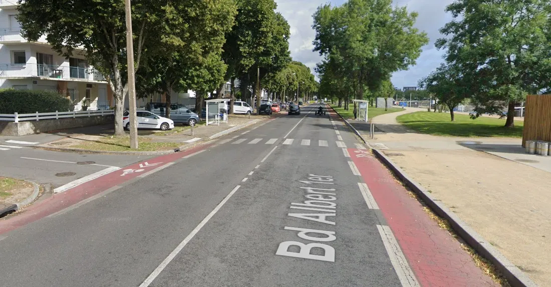 L'intersection du Bd Albert-Ier et de la rue Benjamin Franklin