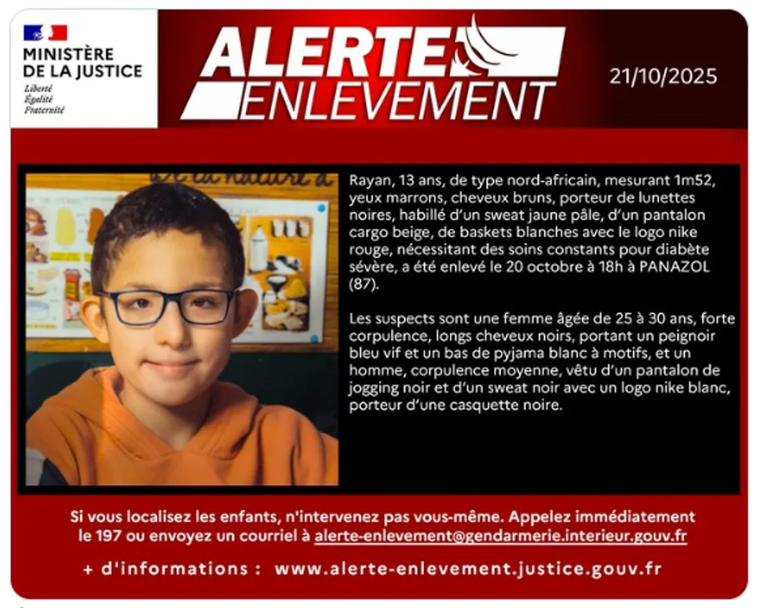 Enlèvement de Rayan, 13 ans : l'adolescent a été retrouvé