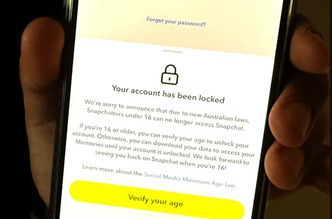 Votre compte a été bloqué, vérifiez votre âge.