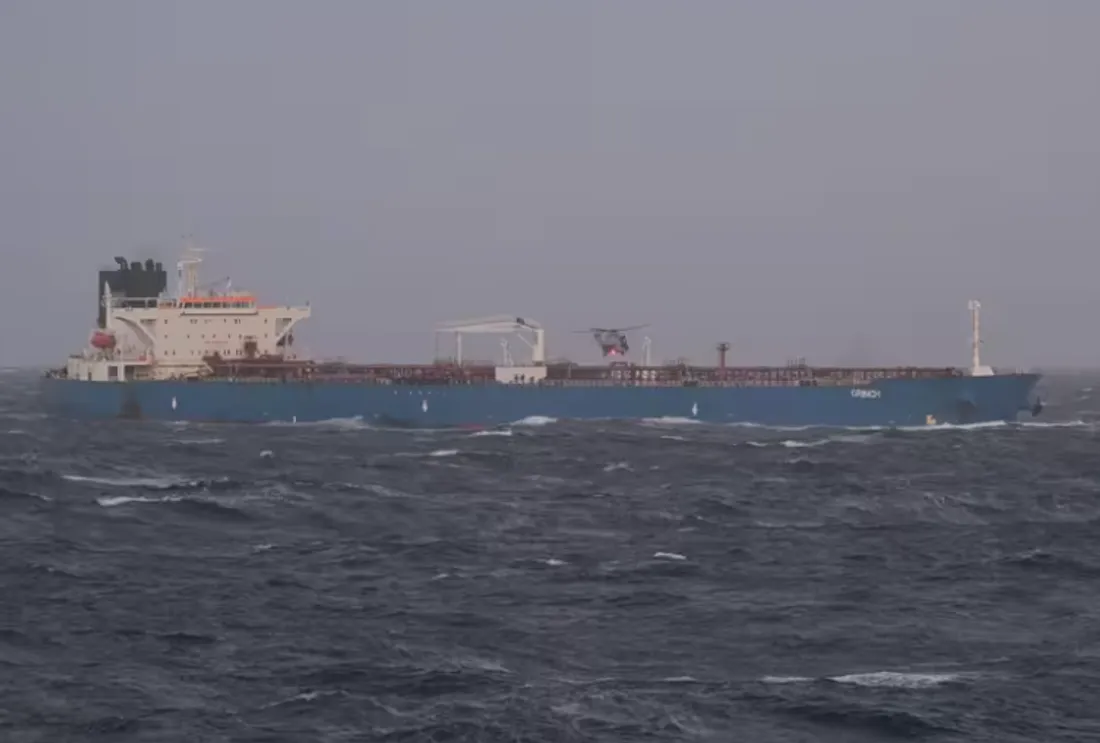 Intervention en haute mer pour un contrôle sur un pétrolier russe