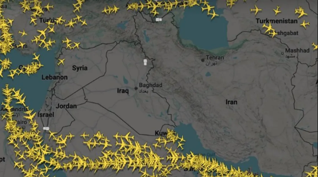 Plus de survol de l'Iran