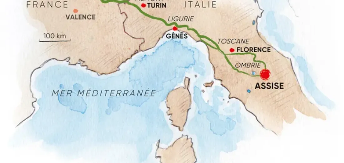 Chemins de pélerinage - Chemin dʼAssise