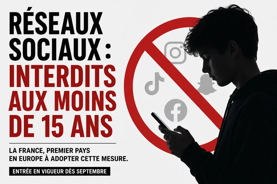  Interdiction des réseaux sociaux en France pour les moins de 15 ans